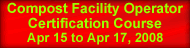 Compost Facility Operator Certification Course
